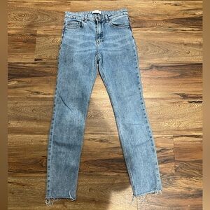 H&M High Rise Light Blue Jeans Skinny Jeans